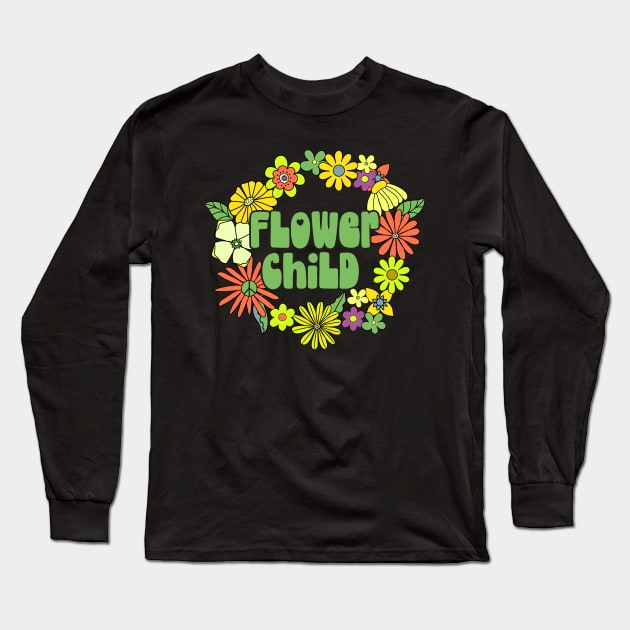 Stay Wild Flower Child Long Sleeve T-Shirt by machmigo